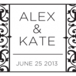 Floral Black and White Cigar Label